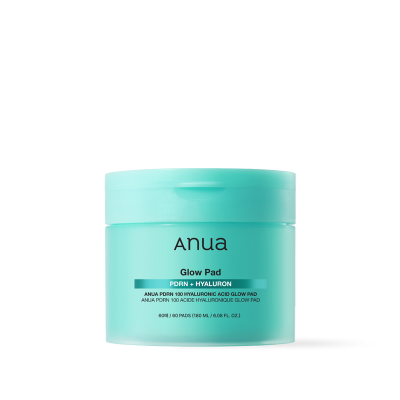 Anua PDRN 100 Hyaluronic Acid Glow Pad jar, 60 pads