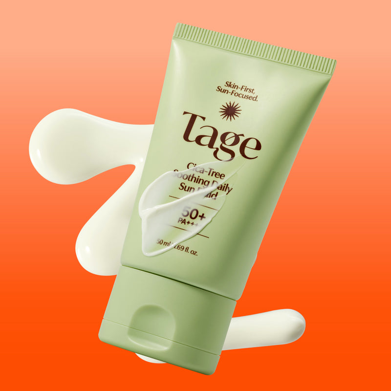Tage Cica-Tree Soothing Daily Sun Fluid bottle, 50 ml