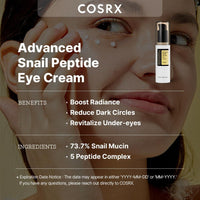 [Cosrx] Advanced Snail Peptide Eye Cream 25ml